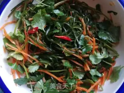 Make Carrot fragrance with sea ribbons step 7