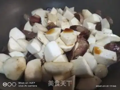 Make Bean petal sausage step 3