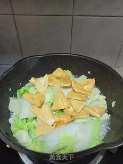Make Fried tofu cabbage step 10