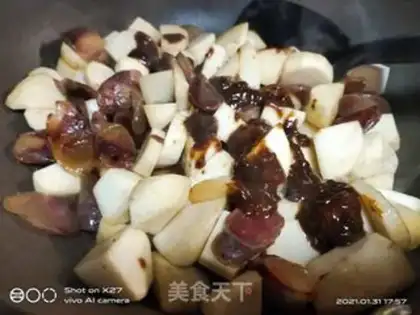 Make Bean petal sausage step 4