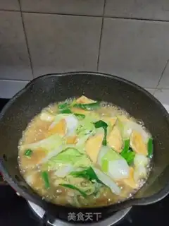 Make Fried tofu cabbage step 14