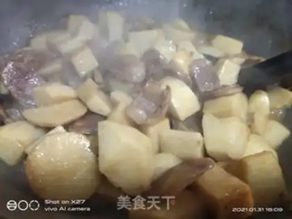 Make Bean petal sausage step 7