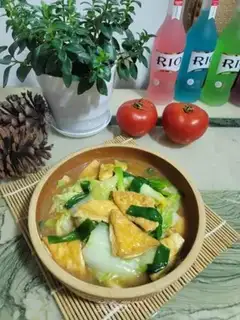 Make Fried tofu cabbage step 15