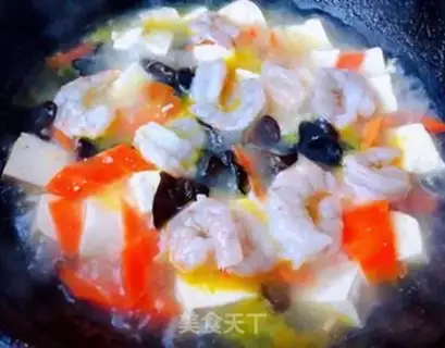 Make Shrimp sprouts and tofu step 6