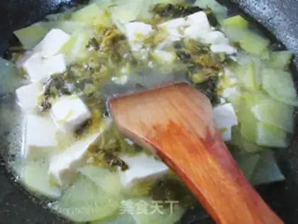 Make Pickles, potatoes, tofu soup step 4