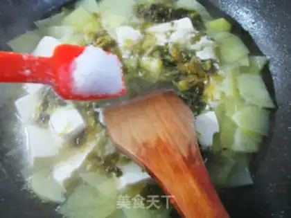 Make Pickles, potatoes, tofu soup step 5
