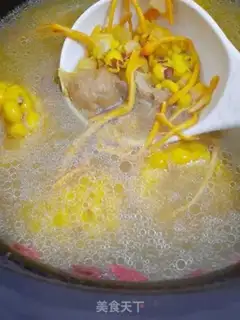 Make Porridge and pork soup step 3