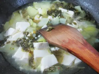 Make Pickles, potatoes, tofu soup step 7