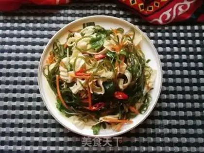 Make Seaweed silk mixed with man-made meat step 9