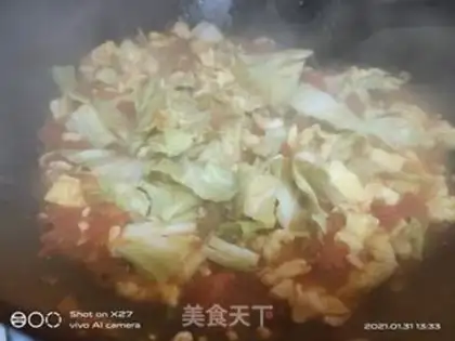 Make Tomato egg noodles step 9