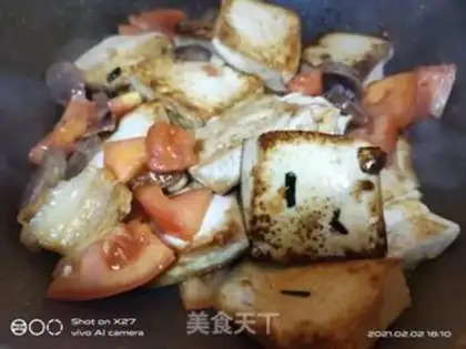 Make Sausage burns tofu step 2