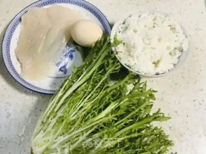 Make Salba willow fried egg rice step 0