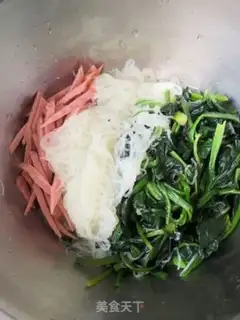 Make A spinach ham fan step 4
