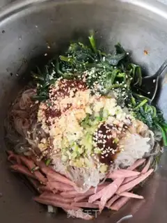 Make A spinach ham fan step 6