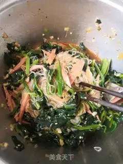 Make A spinach ham fan step 7