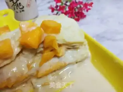 Make Tofu mango, a thousand layers step 8