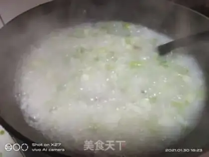 Make Sausage porridge step 4