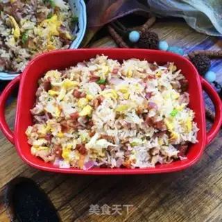 Make Onion sausage fried rice step 12