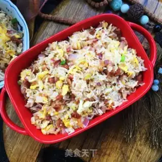 Make Onion sausage fried rice step 13