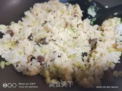 Make Pillard sausage fried rice step 6