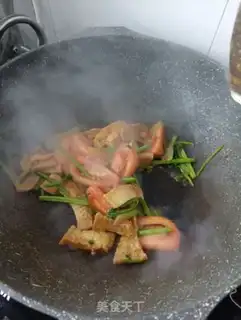 Make Tomato fried tofu dry step 12