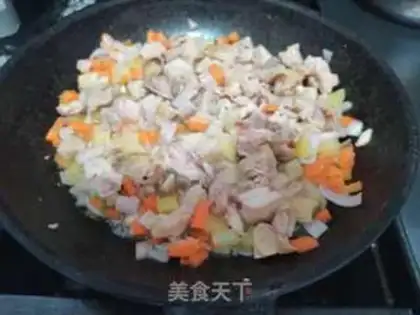 Make Curry chicken bag step 6