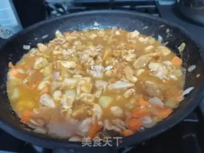 Make Curry chicken bag step 7