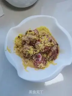 Make Rice steamed chicken step 5