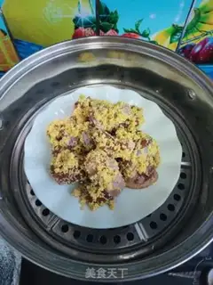 Make Rice steamed chicken step 7