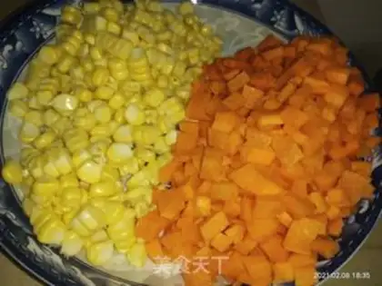 Make Carrot and corn step 1