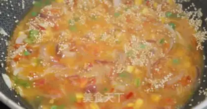 Make Spanish seafood quinoa step 6