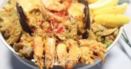 Make Spanish seafood quinoa step 11