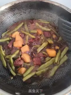 Make Creamed beef potatoes and beans step 14