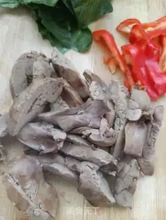 Make Spinach fried liver step 2