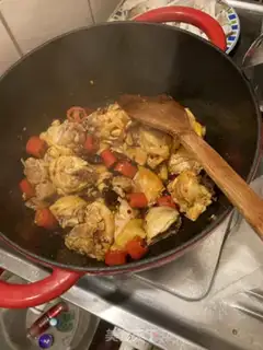 Make Potato chicken step 6