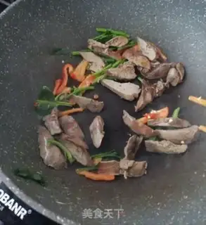 Make Spinach fried liver step 5