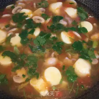 Make Mushroom tofu soup step 10
