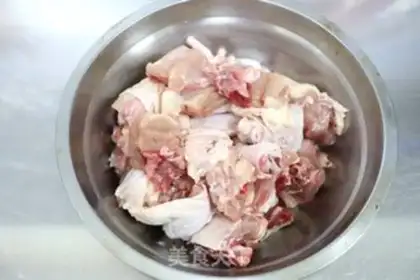 Make Chicken stew mushrooms step 2