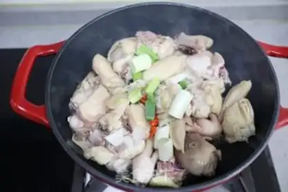 Make Chicken stew mushrooms step 5