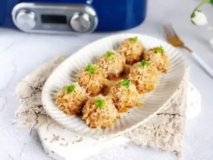 Make The rice pearls step 9