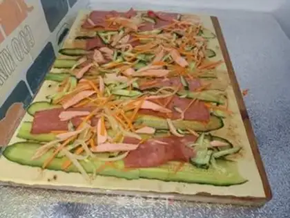 Make Bacon Vegetable Roll step 5