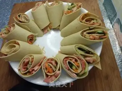 Make Bacon Vegetable Roll step 7