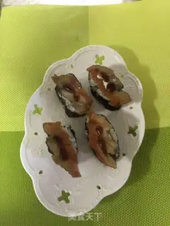 Make Warship eels sushi step 4
