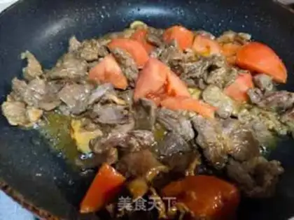 Make Tomato beef step 4