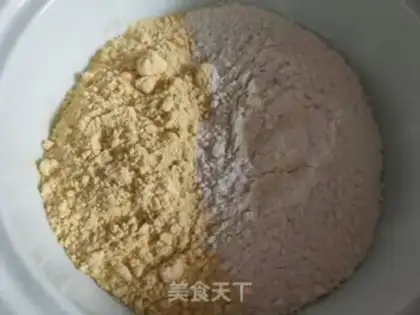 Make Corn paste eggs steam step 1