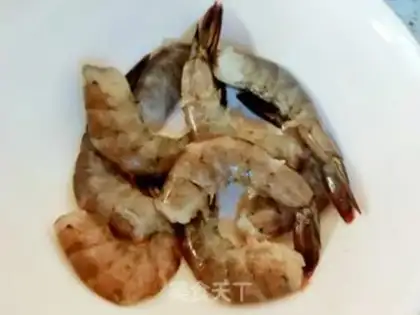 Make Shrimp burns beans step 0
