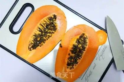 Make Orange papaya step 1
