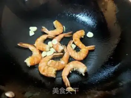 Make Shrimp burns beans step 4