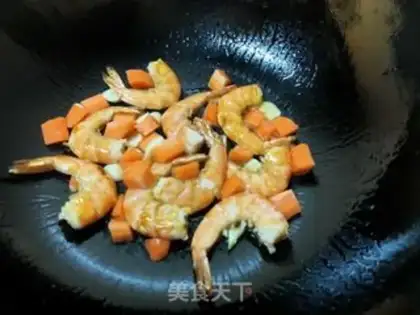 Make Shrimp burns beans step 5