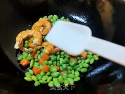 Make Shrimp burns beans step 7